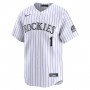 Colorado Rockies Nike #1 Dad Home Limited Jersey - White