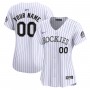 Colorado Rockies Nike Women's Home Limited Custom Jersey - White