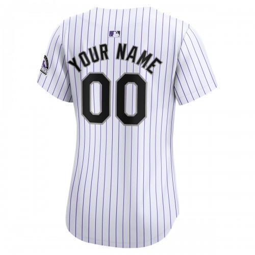 Colorado Rockies Nike Women's Home Limited Custom Jersey - White