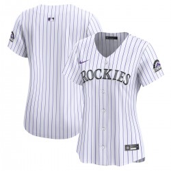 Colorado Rockies Nike Women's Home Limited Jersey - White Colorado Rockies Nike Women's Home Limited Jersey - White