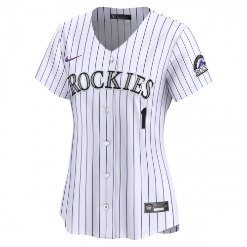 Colorado Rockies Nike Women's #1 Mom Home Limited Jersey - White