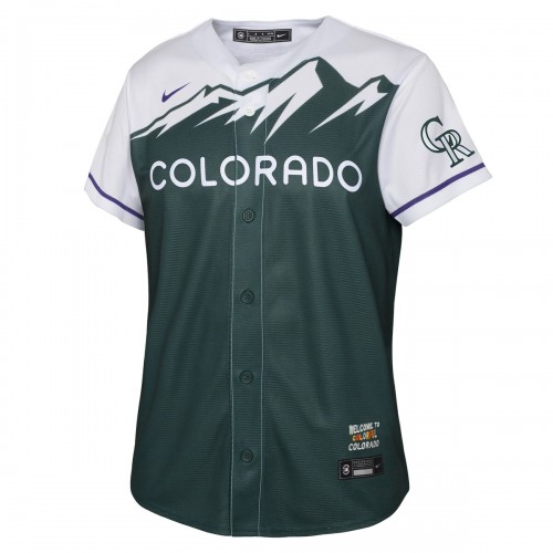 Colorado Rockies Nike Youth 2022 City Connect Replica Team Jersey - Green