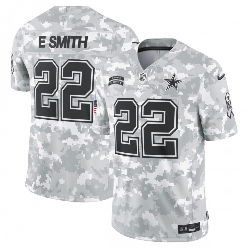 Emmitt Smith Dallas Cowboys Nike 2024 Salute to Service Retired Player Limited Jersey - Arctic Camo