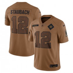 Roger Staubach Dallas Cowboys Nike 2023 Salute To Service Retired Player Limited Jersey - Brown Roger Staubach Dallas Cowboys Nike 2023 Salute To Service Retired Player Limited Jersey - Brown