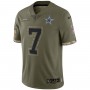 Trevon Diggs Dallas Cowboys Nike 2022 Salute To Service Limited Jersey - Olive