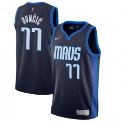 Luka Doncic Dallas Mavericks Nike 2020/21 Swingman Player Jersey Navy - Earned Edition Luka Doncic Dallas Mavericks Nike 2020/21 Swingman Player Jersey Navy - Earned Edition