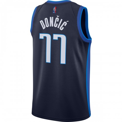 Luka Doncic Dallas Mavericks Nike 2020/21 Swingman Player Jersey Navy - Earned Edition