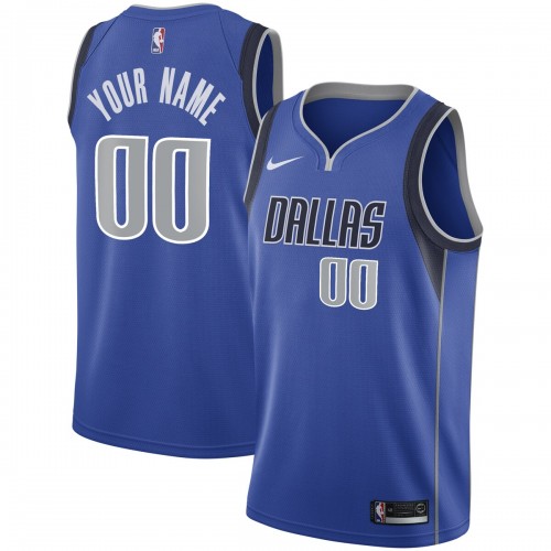 Dallas Mavericks Nike Youth Swingman Custom Jersey Royal - Icon Edition
