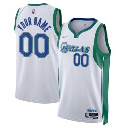 Dallas Mavericks Nike 2021/22 Swingman Custom Jersey - City Edition - White Dallas Mavericks Nike 2021/22 Swingman Custom Jersey - City Edition - White