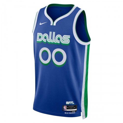 Dallas Mavericks Nike Unisex 2022/23 Swingman Custom Jersey - City Edition - Blue