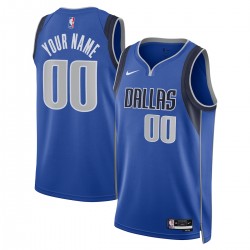 Dallas Mavericks Nike Unisex 2022/23 Swingman Custom Jersey Royal - Icon Edition