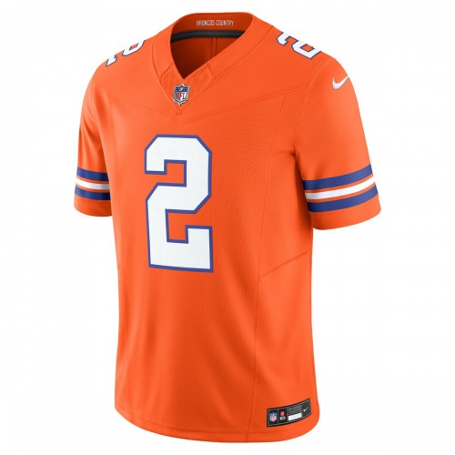 Patrick Surtain II Denver Broncos Nike Alternate Mile High Collection 1977 Throwback Vapor F.U.S.E. Limited Jersey - Orange