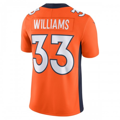 Javonte Williams Denver Broncos Nike  Vapor Untouchable Limited Jersey - Orange