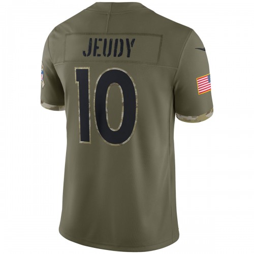 Jerry Jeudy Denver Broncos Nike 2022 Salute To Service Limited Jersey - Olive