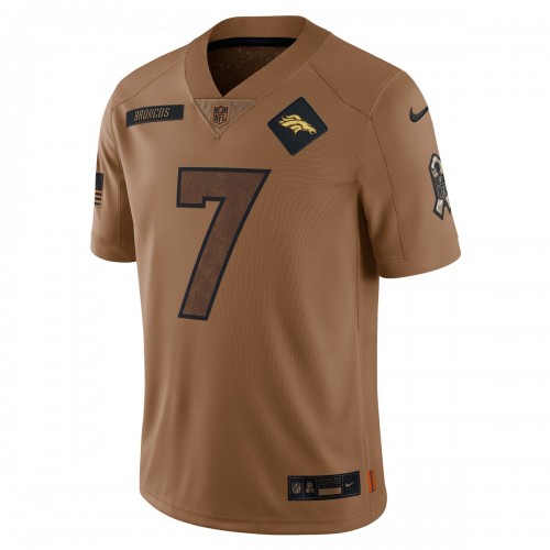 John Elway Denver Broncos Nike 2023 Salute To Service Retired Player Limited Jersey - Brown