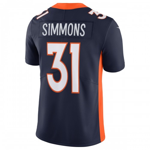 Justin Simmons Denver Broncos Nike Alternate Vapor Limited Jersey - Navy