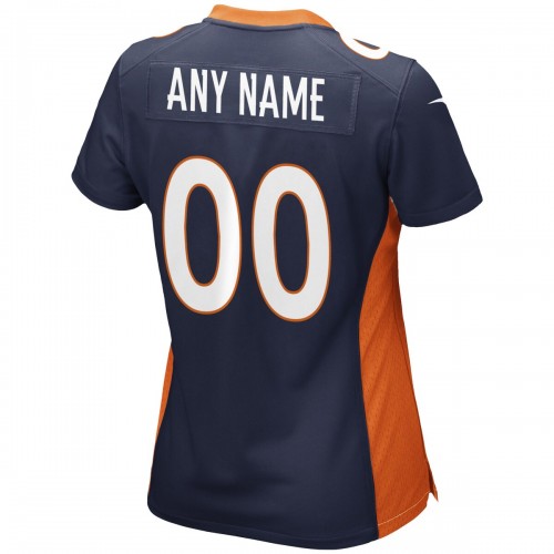 Denver Broncos Nike Women's Alternate Custom Game Jersey - Navy