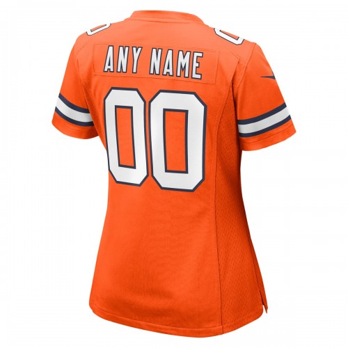 Denver Broncos Nike Women's Alternate Custom Game Jersey - Orange