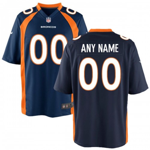 Denver Broncos Nike Youth Game Custom Jersey - Navy