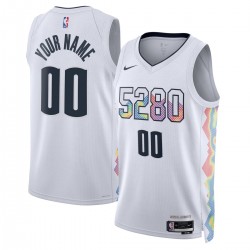 Denver Nuggets Nike Unisex 2024/25 Custom Swingman Jersey - City Edition - White