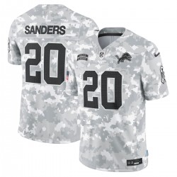 Barry Sanders Detroit Lions Nike 2024 Salute to Service Retired Player Limited Jersey - Arctic Camo
