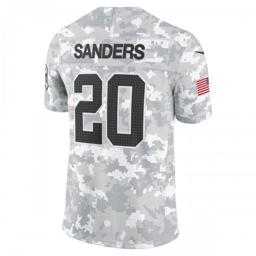 Barry Sanders Detroit Lions Nike 2024 Salute to Service Retired Player Limited Jersey - Arctic Camo