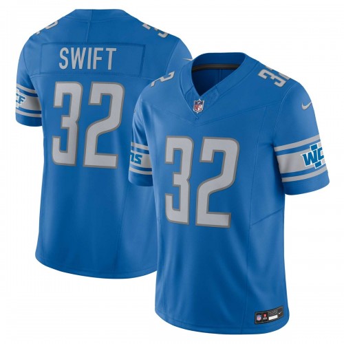 D'Andre Swift Detroit Lions Nike Vapor F.U.S.E. Limited Jersey - Blue