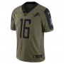 Jared Goff Detroit Lions Nike 2021 Salute To Service Limited Player Jersey - Olive