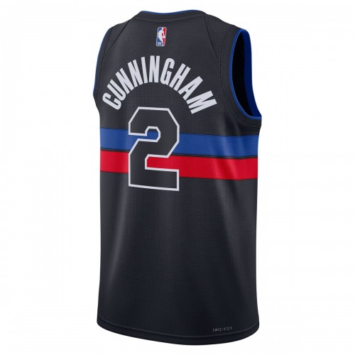 Cade Cunningham Detroit Pistons Jordan Brand 2022/23 Statement Edition Swingman Jersey - Black