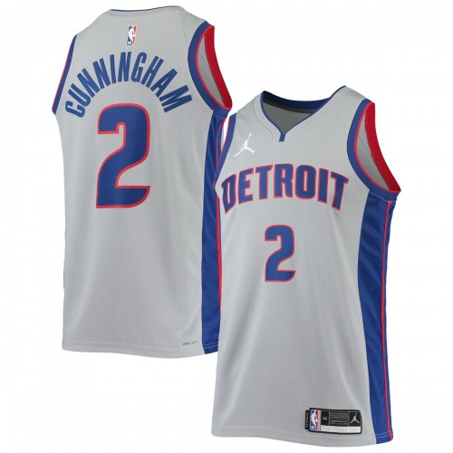 Cade Cunningham Detroit Pistons Jordan Brand 2021/22 Swingman Jersey - Statement Edition - Gray