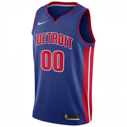 Detroit Pistons Nike Swingman Custom Jersey Blue - Icon Edition