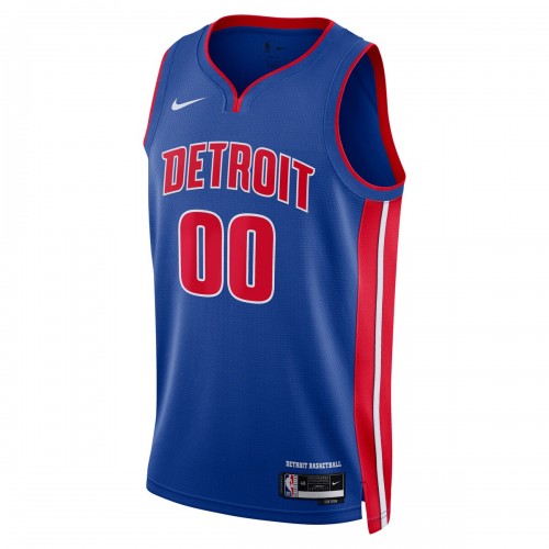 Detroit Pistons Nike Unisex 2022/23 Swingman Custom Jersey Blue - Icon Edition