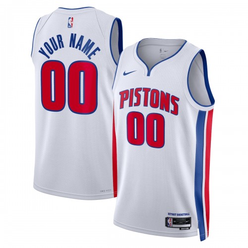 Detroit Pistons Nike Unisex 2022/23 Swingman Custom Jersey White - Association Edition