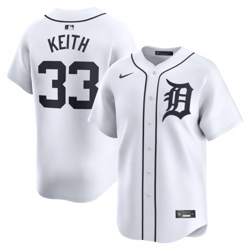 Colt Keith Detroit Tigers Nike Home Limited Player Jersey - White