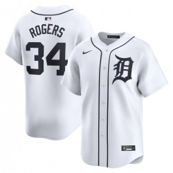 Jake Rogers Detroit Tigers Nike Home Limited Player Jersey - White Jake Rogers Detroit Tigers Nike Home Limited Player Jersey - White