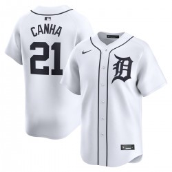 Mark Canha Detroit Tigers Nike Home Limited Player Jersey - White Mark Canha Detroit Tigers Nike Home Limited Player Jersey - White
