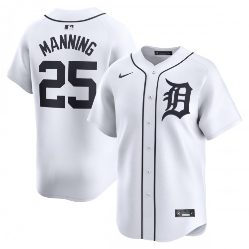 Matt Manning Detroit Tigers Nike Home Limited Player Jersey - White