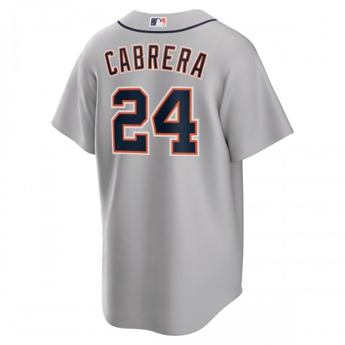 Miguel Cabrera Detroit Tigers Nike Road Replica Player Name Jersey - Gray