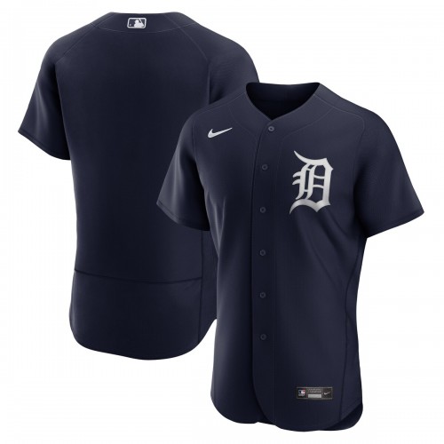 Detroit Tigers Nike Alternate Logo Authentic Team Jersey - Navy