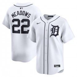 Parker Meadows Detroit Tigers Nike Home Limited Player Jersey - White Parker Meadows Detroit Tigers Nike Home Limited Player Jersey - White