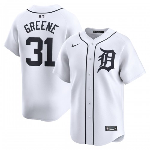 Riley Greene Detroit Tigers Nike Home Limited Player Jersey - White