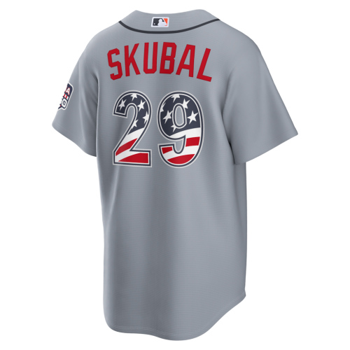 Tarik Skubal Detroit Tigers Nike USA 250 Fourth of July Road Stadium Jersey - Gray Tarik Skubal Detroit Tigers Nike USA 250 Fourth of July Road Stadium Jersey - Gray