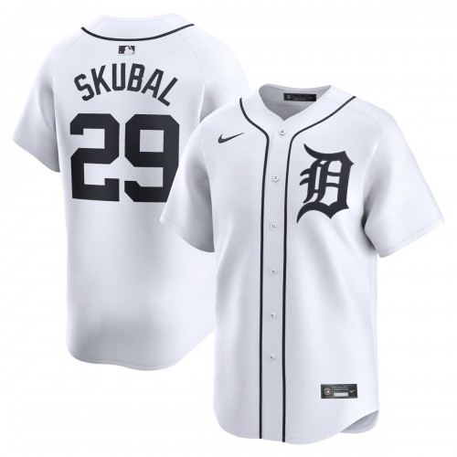 Tarik Skubal Detroit Tigers Nike Home Limited Player Jersey - White