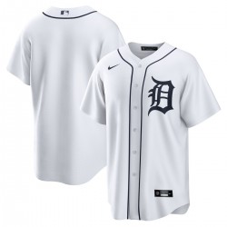 Detroit Tigers Nike Home Blank Replica Jersey - White Detroit Tigers Nike Home Blank Replica Jersey - White