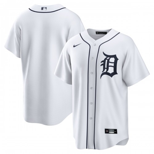 Detroit Tigers Nike Home Blank Replica Jersey - White