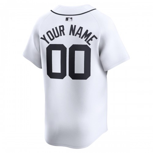 Detroit Tigers Nike Home Limited Custom Jersey - White