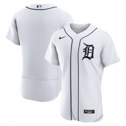 Detroit Tigers Nike Home Logo Authentic Team Jersey - White Detroit Tigers Nike Home Logo Authentic Team Jersey - White