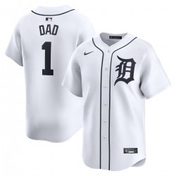 Detroit Tigers Nike #1 Dad Home Limited Jersey - White Detroit Tigers Nike #1 Dad Home Limited Jersey - White