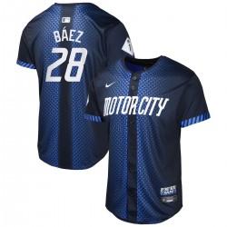 Javier Baez Detroit Tigers Nike Youth 2024 City Connect Limited Jersey - Navy Javier Baez Detroit Tigers Nike Youth 2024 City Connect Limited Jersey - Navy