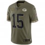 Bart Starr Green Bay Packers 2022 Salute To Service Retired Player Limited Jersey - Olive